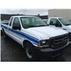 Image 2 : 2002 FORD F-250 XL SUPER DUTY, 2 DOOR PU, WHITE, VIN # 1FTNX20L22ED49271