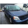 Image 2 : 2006 FORD FREESTAR, 4 DOOR, BLUE, VIN # 2FMZA57286BA48969