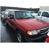 Image 2 : 2001 MAZDA B3000 SE, 2 DOOR PU, RED, VIN # 4F4YR16U11TM15621