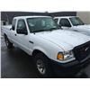 Image 2 : 2006 FORD RANGER, 2 DOOR PU, WHITE, VIN # 1FTZR45E76PA46983