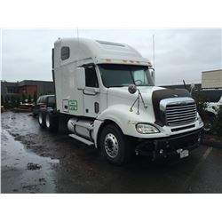 2007 FREIGHTLINER TRACTOR, WHITE, VIN # 1FUJA6CKX7PX41428