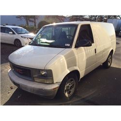 2003 GMC SAFARI, CARGO VAN, WHITE, VIN # 1GTDM19X03B514421