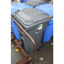 GREY MOBILE GARBAGE CAN