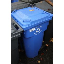 BLUE MOBILE GARBAGE CAN