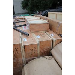 LARGE CRATE OF WINDOW AND SIGN GLASS