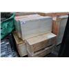 Image 1 : 7 CRATES OF SIGN GLASS, DOOR GLASS AND HARDWARE
