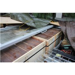 CRATE OF WALNUT LAMINATE FLOORING