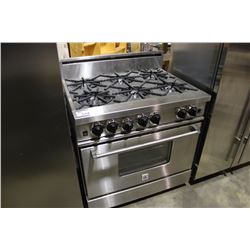 STAINLESS STEEL COMMERCIAL 6 BURNER GAS OVEN