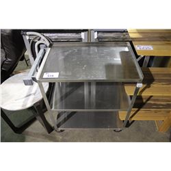 STAINLESS STEEL 3 TIER MOBILE CART