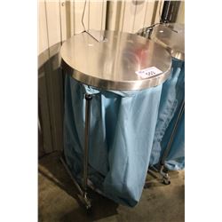 STAINLESS STEEL MOBILE GARBAGE CAN