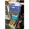 Image 1 : STAINLESS STEEL MOBILE MEDICAL CART WITH PROPS