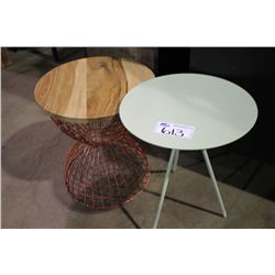 PAIR OF END TABLES