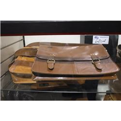 3 LEATHER BRIEF BAGS