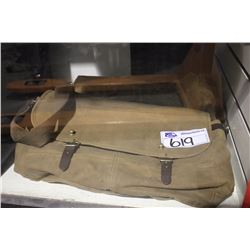 2 CANVAS BRIEF BAGS