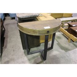 SINGLE DOOR CURVED HALL TABLE