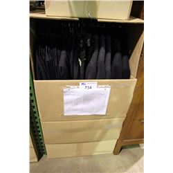 WARDROBE BOX OF SUITS AND DRESS CLOTHING