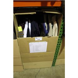 WARDROBE BOX OF ASSORTED CLOTHING