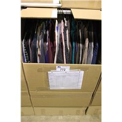 WARDROBE BOX OF ASSORTED CLOTHING