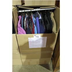 WARDROBE BOX OF ASSORTED CLOTHING