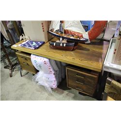 ROSEWOOD 2 PEDESTAL DESK