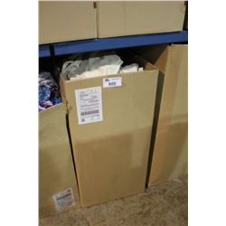 LARGE OF BOX OF LINENS AND PILLOWS