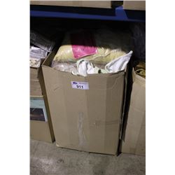 MEDIUM BOX OF ASSORTED LINENS