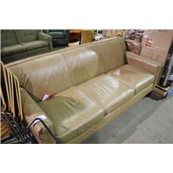 BROWN LEATHER SOFA