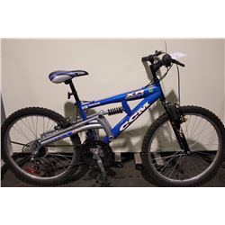 BLUE KIDS CCM XR3 18 SPEED FULL SUSPENSION MOUNTAIN BIKE