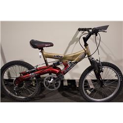 RED KIDS INFINITY VIBE 6 SPEED FULL SUSPENSION MOUNTAIN BIKE