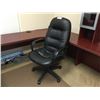 Image 1 : BLACK LEATHER HIGH BACK EXECUTIVE CHAIR