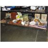 Image 1 : LARGE SHELF LOT FILLED WITH ASSORTED COLLECTABLES AND DECORATIVE HOUSEHOLD ITEMS