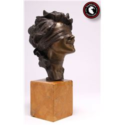 Giuseppe Renda (1862-1939), bronze head of a blind