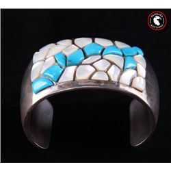 Antique bracelet with sleeping beauty turquoise and