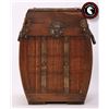 Image 1 : Wedding basket with bamboo fa?ade and brass hardware.