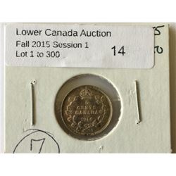 5 cents 1914 in AU-55.