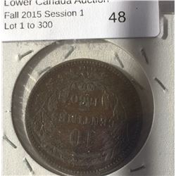 Luxembourg; 10 Centimes 1860A in VF+ and 1923 in AU. Lot of 2 coins.