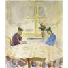 Image 1 : TWEE VROUWEN IN EEN INTERIEUR (CA. 1914)...