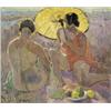 Image 1 : ZONNEBAADSTERS TE ST. TROPEZ (CA. 1928) - VERSO:...