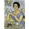 Image 1 : ZITTENDE VROUW IN EEN INTERIEUR...