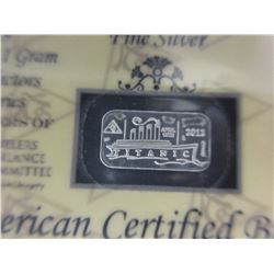 3 x 2015 US Mint .999 Silver Bars - 1 gram each