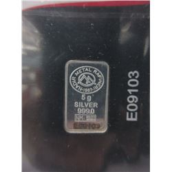 Turkish Mint .999 Fine Silver bullion bar
