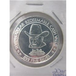 .999 Silver "Sam Boyd's California Hotel" round