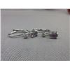 Image 1 : New 1.10 CTW Purple Amethyst & Diamond earrings