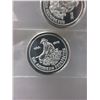 Image 1 : 4 x .999 Silver "Prospector" motif Art Rounds