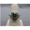 Image 1 : Diamond & Blue Topaz Solitaire ring