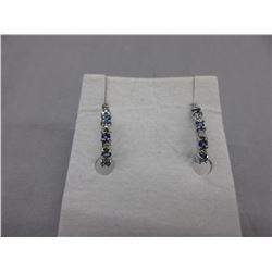 New Tanzanite & Diamond lever back earrings