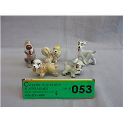 5 Rare 1940's Disney Wade figurines