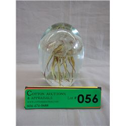 Jellyfish paperweight - Glows in the Dark