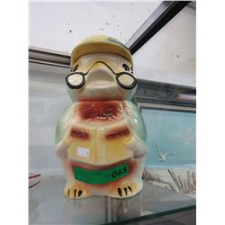 Vintage glazed ceramic cookie jar