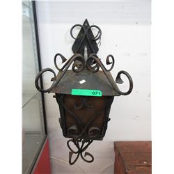 1960's Wrought iron exterior light